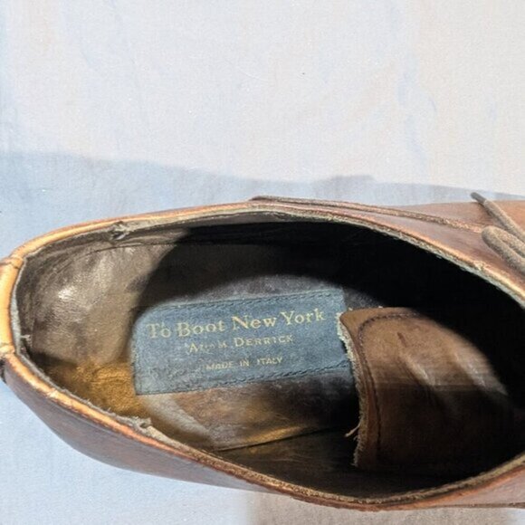 To Boot New York Adam Derrick Brown Leather Derby Shoes Men Size 9 - Picture 4 of 10